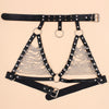 tassel Goth leather body harness chain chest chain belt gothic punk metal girl festival jewelry accessories jewelry