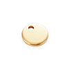 diy round circle customized logo mini tag  6mm 8mm 10mm jewelry accessories  50pcs/lot stainless steel bracelet pendant
