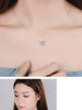 Women's LOVE Zircon Heart Pendants And Necklaces 925 Stamp Silver Color Female Wedding Party Jewelry 2022 Gift GaaBou
