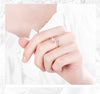 925 Stamp Silver Color Fox Zircon Adjustable Open Finger Rings For Women Girls Wedding Dorpshipping Anelli Fine Party Jewelry
