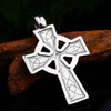 Trendy Celtic Cross Pendant Necklace Men's Necklace Sliding Metal Cross Necklace Pendant Accessories Party Jewelry