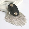 Handmade Shoulder Jewelry Tassel Rhinestones Epaulettes Clothing Accessories Brooch Epaulet Shoulder Brooches