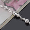 charms geometry Circle Chain 925 sterling Silver Bracelets for Women fine Wedding Party Jewelry Christmas gifts