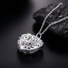 925 Stamped Silver Pretty romantic Heart Pendant Necklace For Women party wedding accessories Jewelry gifts