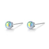 925 Stamp Silver Color Crystal Earrings Mini Sweets Studs Earring Women Wedding Jewelry Engagement Gift