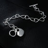 Street all-match 925 sterling silver charm heart Bracelets for women party Wedding accessories jewelry Couple gifts