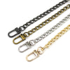40-120CM 8mm Wide Metal Purse Chain Strap Handle Replacement Handbag Shoulder Bag Chain Accessories 4 colors