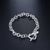 Street 925 sterling silver arrow heart Bracelets for women friend Wedding party Jewelry Couple gifts