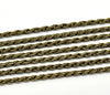 Doreen Box Lovely Antique Bronze Link Chains 3x0.6mm, sold per lot of 10M (B16068)