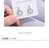 Round Zircon Earrings For Women 925 Stamp Silver Color Designer Earrings Wedding Party  Fine Jewelry 2022 GaaBou
