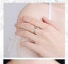 925 Sterling Silver Glazed White Little Flower Adjustable Open Finger Rings For Women Girls Wedding Anelli Fine Party Jewelry