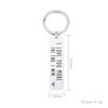 Personalized Rectangle keychain Stainless Steel Free Engraving 51mmX13mm MOM BOSS QUEEN GIft