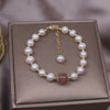 Korean selling jewelry natural freshwater pearl bracelet elegant women's daily all-match stone bead bracelet