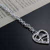 Women 925 Stamp Silver Color Heart Pendant Chain Bracelets Wedding Engagement Charm Party Jewelry Christmas