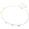 coxeer 1pc Waist Chain Creative Butterfly Sequin Decor Belly Chain Beach Travel Body Chain For Women Jewelry Accessories
