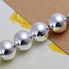 Silver Colour 10mm Beads Bracelets For Women Charm Aesthetic Jewelry Trend 2022   Christmas GaaBou