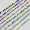 Lucia Crafts 1y AB  Rhinestone  Chain  Crystal DIY Bag Clothing  Jewelry Accessories G0717