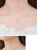 Cat Crystal Pendants And Necklaces For Women 925 Stamp Silver Color Female Wedding Party  Jewelry Gifts