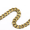 1 Meter Solid Brass Flat Head Bags Chain Open Curb Link Necklace Wheat Chain None-polished Bags Straps Parts DIY Accessories