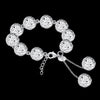 Special offer Pretty Hollow heart ball 925 sterling silver Bracelet for woman brands Wedding party Jewelry Gifts