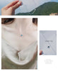 925 Stamp Silver Color Women Chain On The Neck Collarbone Necklace For Women Moon Zircon Satr Crystal Pendant Chain Girl Jewelry