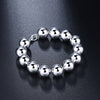 trend 14MM Big beads 925 sterling silver Bracelet for woman man Wedding party Gifts noble fine Jewelry temperament