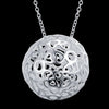 Special offer 925 Stamped Silver Pretty big Ball Pendant Necklaces for woman Charms Jewelry wedding Party Holiday gifts