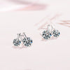 925 Stamp Silver Color Women Jewelry Earrings Bicycle Zircon Style Stud Earing Charm Girls Gifts Christmas