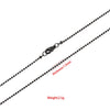 2pcs/lot 316L Stainless Steel 1.5mm Round Ball Beaded Chain 45cm Gold Black Ball Necklace Chain for Women Men Necklace Making