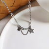 Bohemia Metal Geometry Star Pendant Necklace Vintage Contracted Joker Sweater Chains Choker Necklace for Women