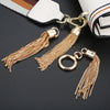 Metal Chain Tassel Pendant Bag Decoration Handbag Ornament Spring coil Purse Buckle 10cm 11cm 15cm Length Silver Black
