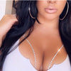 Sexy Body Jewelry Nightclub DJ Lady DS Sparkling Bra Classic Copper Star Rhinestone Charm beach Strap type Chest  chain