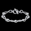 designer 925 sterling Silver twisted circle 8 shape Bracelets For Women party Wedding Jewelry Christmas gifts