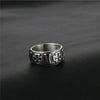 Retro Cross Pattern Ring Men's Ring Vintage Metal Silver-Plated Cross Ring Accessories Party Jewelry
