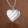 Trending products 925 Stamped Silver Necklace Heart photo frame Pendant for woman brands party wedding Jewelry gifts