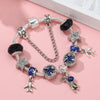 The Vast Sky Series Star Beads Charm Bracelet With Airplane Astronaut Pendant DIY Beads Bracelets For Women Men Jewelry Gift