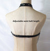 COLEMJE Sexy Chain Bra Goth Punk Rock Leather Belt Chain Club Festival Jewelry Outifit Party Accessoriess For Women