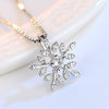 Women's Snowflake Leaf Pendants And Necklaces 925 Stamp Silver Color Wedding Jewelry For Women 2022  GaaBou