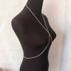 sexy bikini crystal chain thigh chain chest chain exquisite simple Rhinestone chain chest chain gift for lovers