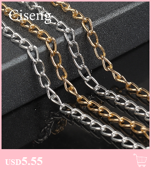 1pc/lot 40-50cm Stainless Steel Flattened Paperclip Craft Chain With L