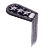 Five-pointed Star Tassel Epaulet Rhinestone Shoulder Board Costume Shoulder Badge Decor for Man Women