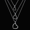 Classic 925 Stamped Silver romantic Love Heart Necklaces for women Charms Jewelry Party wedding Christmas Gifts