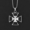 Trendy Cross Shape Pendant Necklace Men's Necklace Metal Cross Sweater Chain Pendant Accessories Party Jewelry