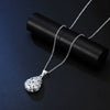 Street trend 925 Stamped silver Hollow water drop pendant necklaces for women party wedding got engaged jewelry gifts