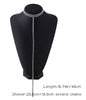 Delysia King Rhinestone Double Jewelry Women's Long Necklace Clavicle Chain