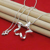 noble 925 Stamped Silver charms Creative stars Pendant Necklace For Women Christmas gifts Wedding party Jewelry