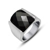 Trendy Bohemian Crystal Inlaid Ring Men's Ring Metal Crystal Inlaid Ring Accessories Party Jewelry