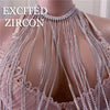 EXCTED ZIRCON  Woman Sexy Tassel Body Chain Chest Chain bling Rhinestone Crystal Jewelry Necklace Party Prom Gift