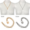 Padlock Pendant Necklace Brand Stainless Steel Rolo Cable Chain Necklace Friendship Gifts Long Chains Neck Decor