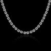 fine classic 7mm chain 925 Stamped Silver necklace charms  Jewelry wedding Party Christmas Gifts